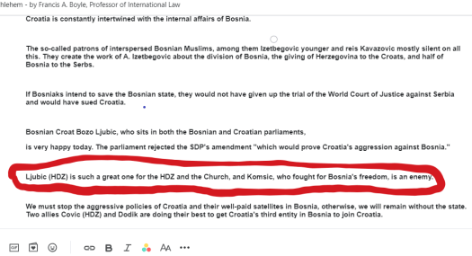 Komšić 5 Prvi spomen Komšića, krupnije, crveno