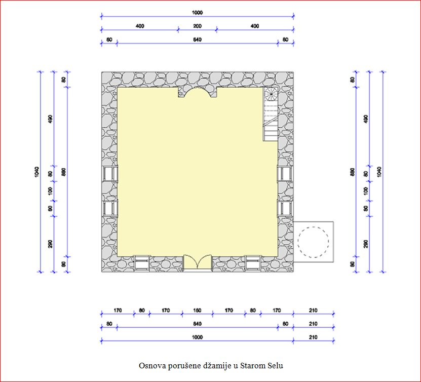 A Staro Selo - osnova džamije