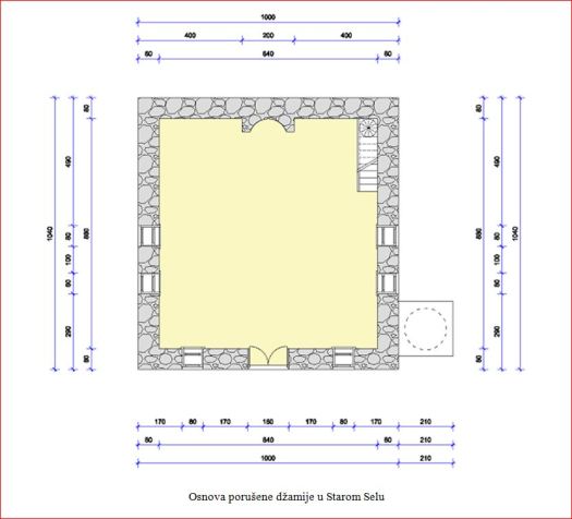 A Staro Selo - osnova džamije